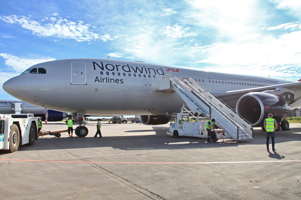 Новый лайнер АК Nordwind впервые прибыл в Хабаровск из Москвы