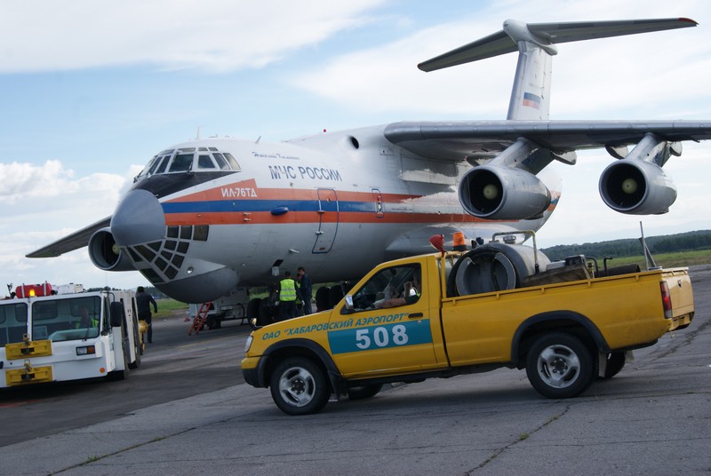 Аэропорт Хабаровск продолжает принимать гуманитарные грузы для жителей затопленных районов Дальнего Востока