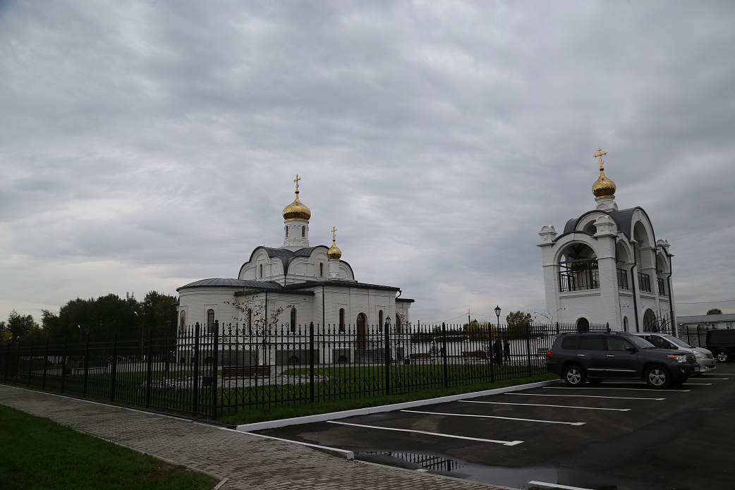 В аэропорту Хабаровск освятили храм иконы Божией матери «Благодатное небо» 