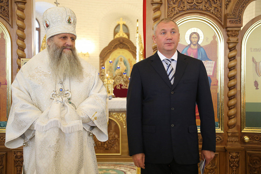 В аэропорту Хабаровск освятили храм иконы Божией матери «Благодатное небо» 