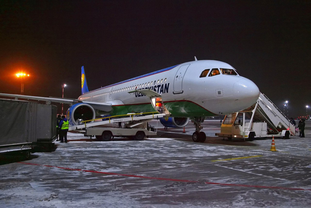 Полетная программа прямых регулярных рейсов в Ташкент стартовала из международного аэропорта Хабаровск