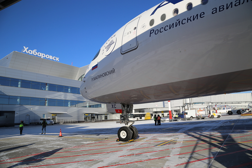 В международном аэропорту впервые встретили Airbus А350